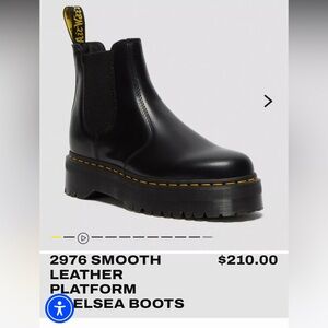 Dr. Martens 2976 Leather Platform Chelsea Boots